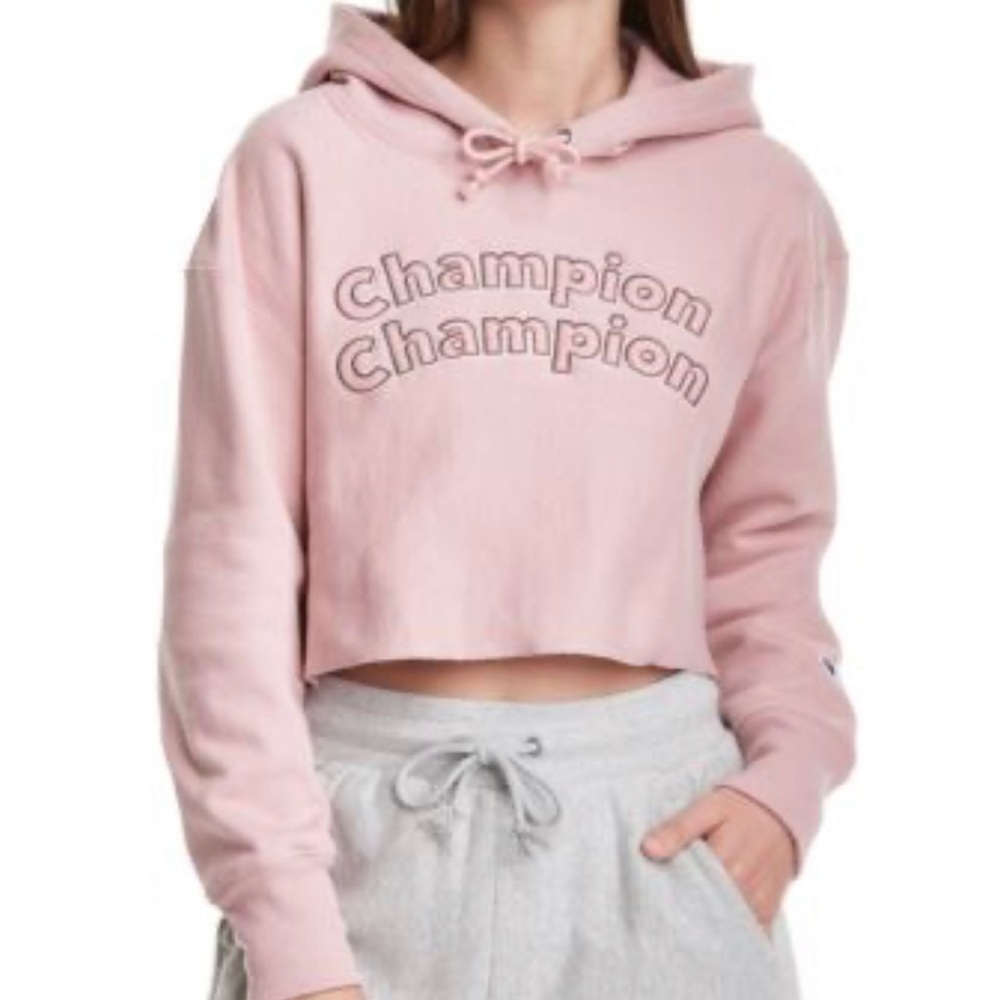 Champion Cross Weaver Cropped Hoodie